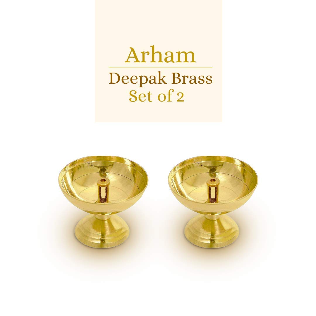 Arham Spirituality Brass Lamp (Set of 2)